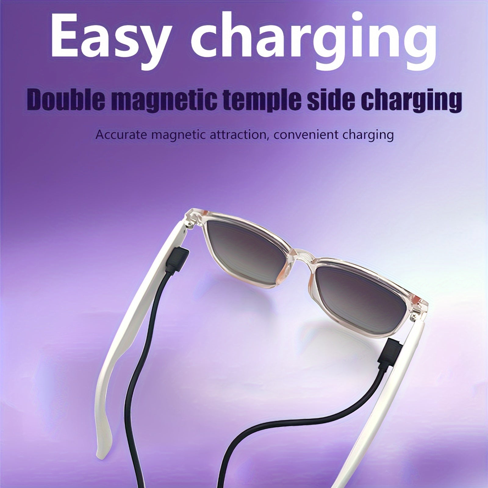 Lunette intelligente sans fil LIFEBEE 5.4 avec microphone intégré, rechargeable par USB, anti-lumière bleue, son Hi-Fi, contrôle tactile, longue durée de vie, non étanche, pour sports de plein air, randonnée, conduite, lecture de musique, appels