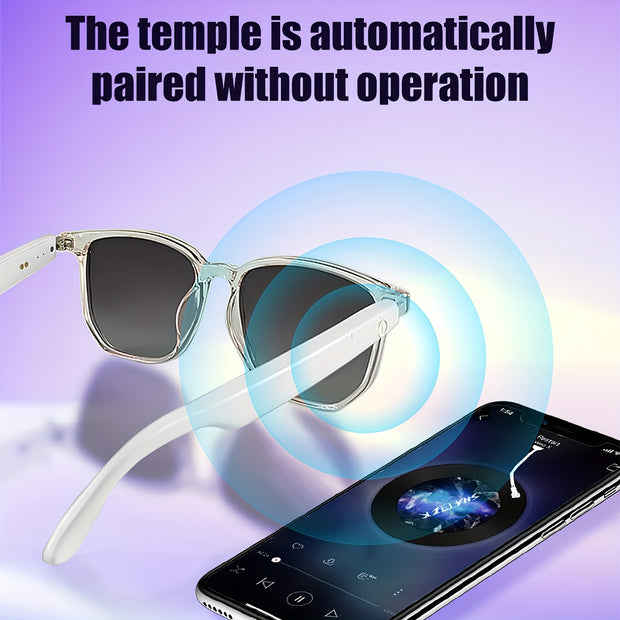 Lunette intelligente sans fil LIFEBEE 5.4 avec microphone intégré, rechargeable par USB, anti-lumière bleue, son Hi-Fi, contrôle tactile, longue durée de vie, non étanche, pour sports de plein air, randonnée, conduite, lecture de musique, appels