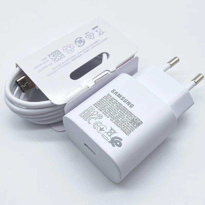 Chargeur samsung super rapide Usb Type C, pour Galaxy S24 S23 S20 S21 S22 Plus A54 A34 Adapté au  Z Flip Fold 5 6 4