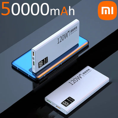 Xiaomi batterie externe 120W High Capacity Power Bank 50000mAh charge ultra rapide Powerbank Portable, compatible iPhone Samsung Huawei
