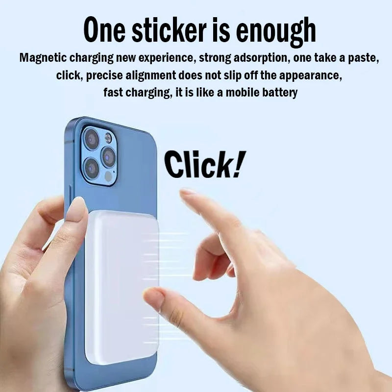 Batterie externe 30 000 mAh, 20 W, magnétique, sans fil, charge rapide, type C, pour iPhone 13, 14, 15, Xiaomi, Samsung
