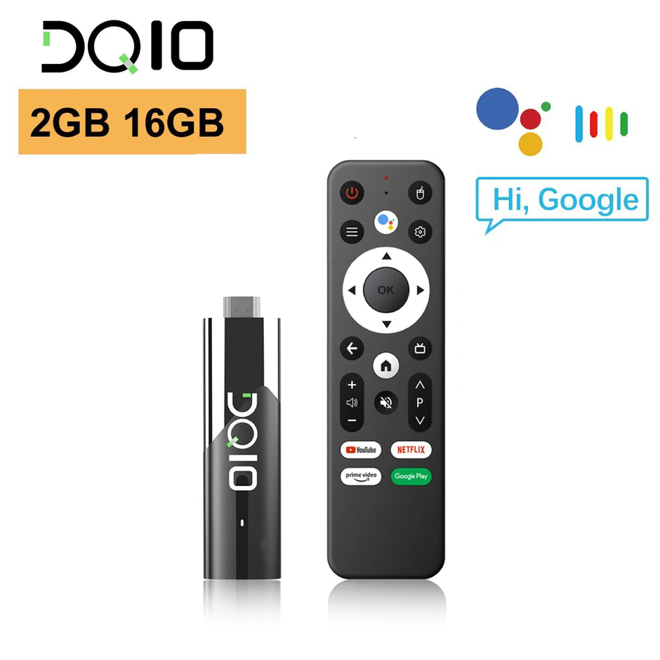 Clé TV LEMFO DQ10 ATV Mini Android 13 compatible vidéo 8K 4K Wifi 6 Allwinner H618 Quad Core Cortex A53 télécommande vocale Smart TV Box