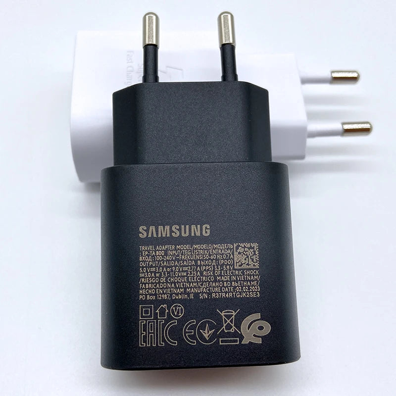 Chargeur samsung super rapide Usb Type C, pour Galaxy S24 S23 S20 S21 S22 Plus A54 A34 Adapté au  Z Flip Fold 5 6 4