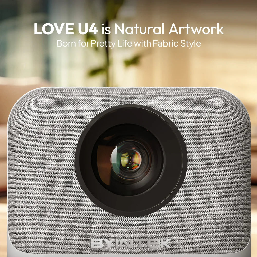 BYINTEK LOVE U4 Mini projecteur home cinéma intelligent 4K 1080P vidéo Android WIFI