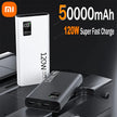 Xiaomi batterie externe 120W High Capacity Power Bank 50000mAh charge ultra rapide Powerbank Portable, compatible iPhone Samsung Huawei